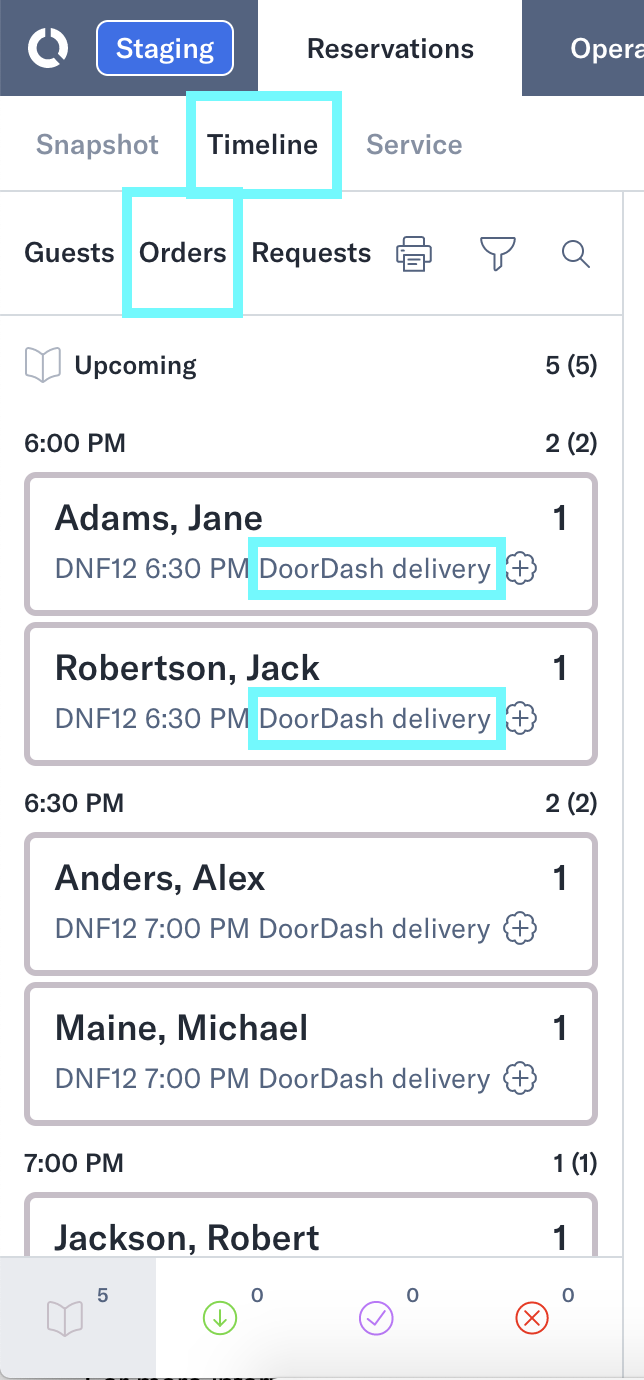 Setting Up a Delivery (Fulfilled by DoorDash) – Tock