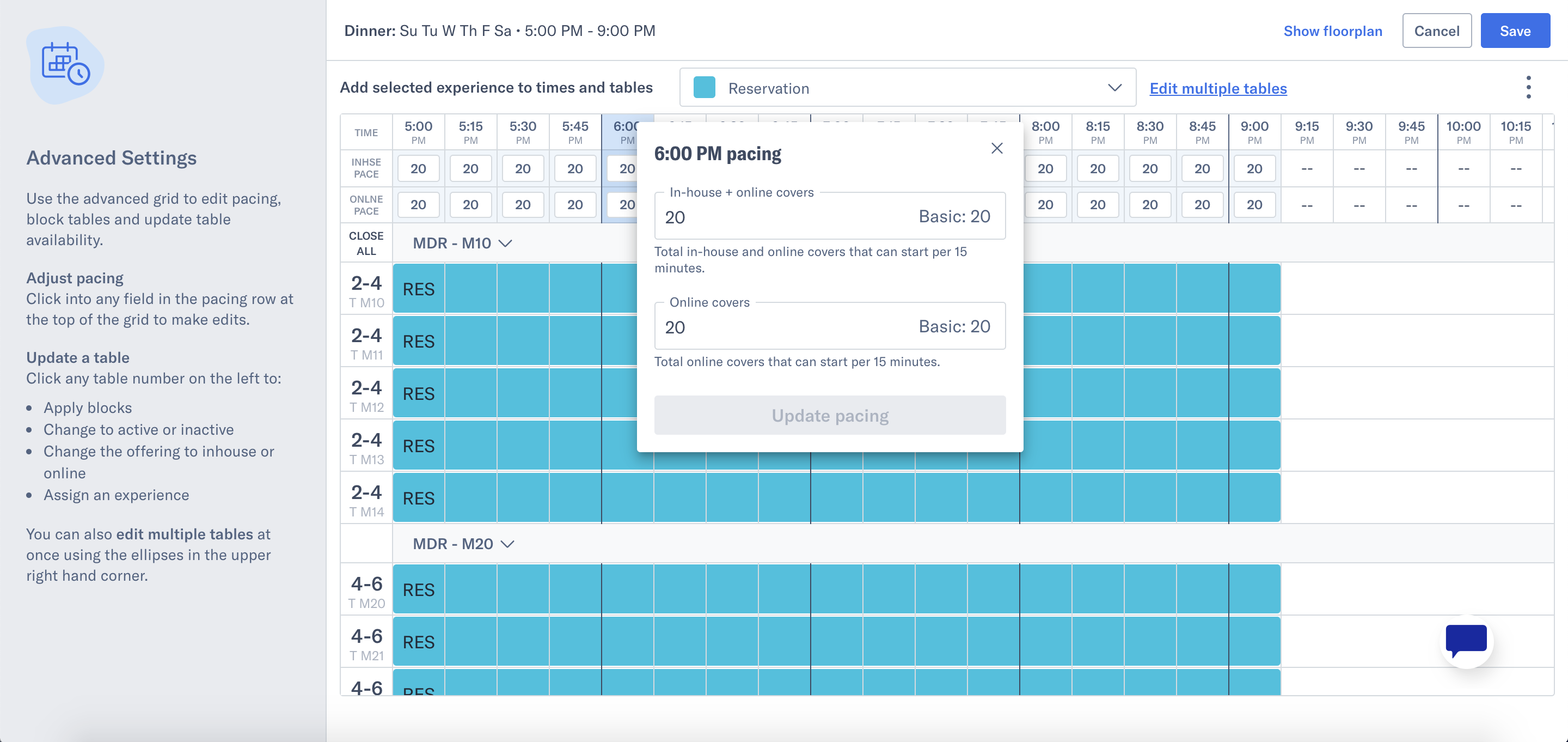 Configuring Pacing, Turn Times & Using Optimize Table Availability for ...
